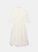 White Twist Detail Midi Dress